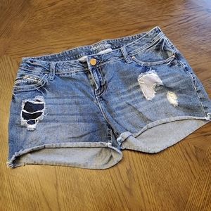 Distressed Jean Shorts